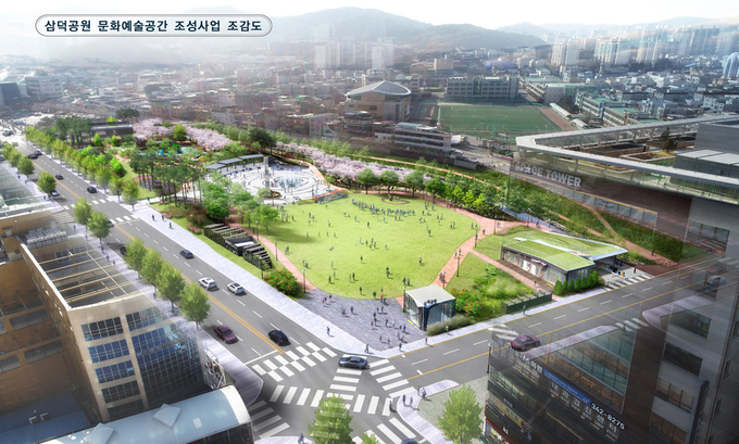 안양2동 삼덕공원 주차장 조감도