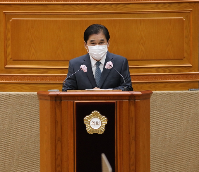 최우규시의원 시정질문 사진