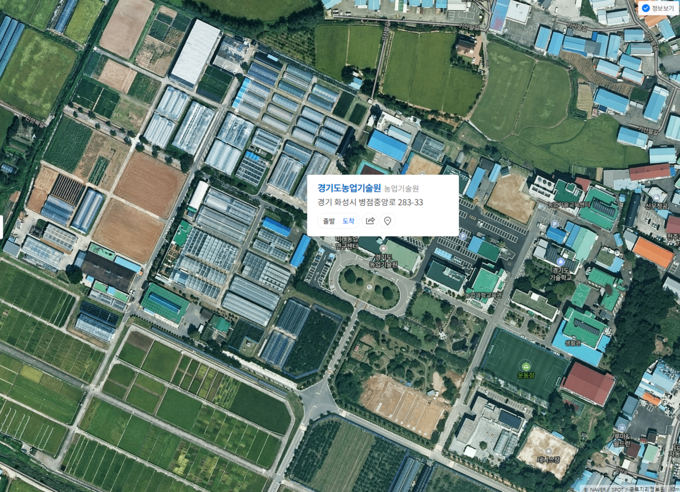 진안신도시 예정지와 접해 있는 ,경기도 소유의 농업기술원 부지 전경