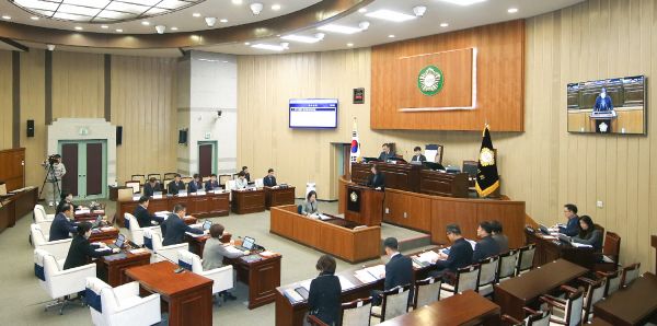 의왕시의회, 제262회 임시회 폐회 모습