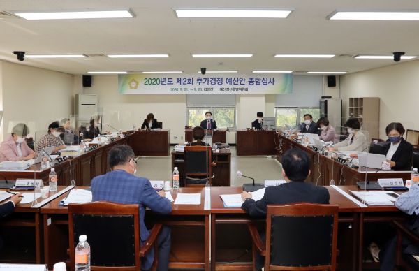 안양시의회, 2020년도 제2회 추경 심사 모습