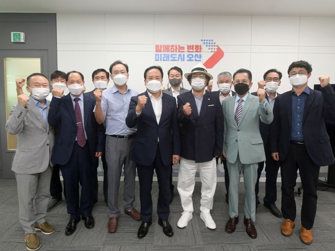 이권재 오산시장, 입주자대표회의 연합회 간담회 . 모습