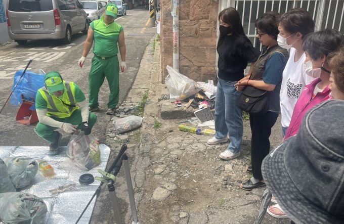 수원시 장안구 조원1동 행정복지센터, 공동주택 주민과 쓰레기 배출 실태 점검