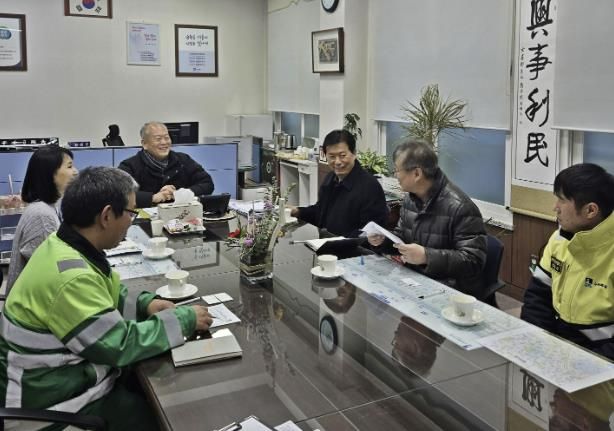 수원시 장안구 정자3동, 생활폐기물 수거 대행업체와 간담회 개최