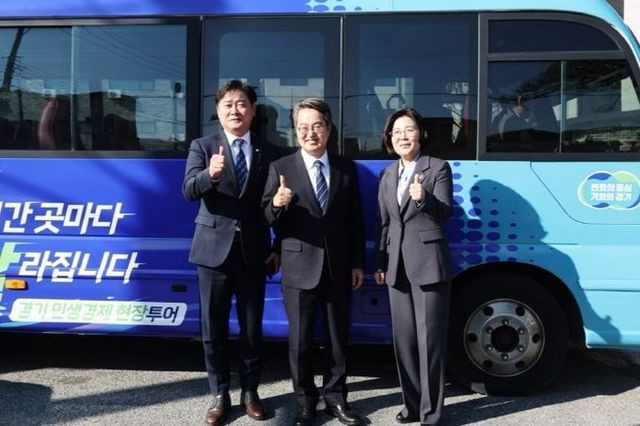 김보라 안성시장, 김동연 경기도지사, 민생경제 현장투어 달달버스 동신 반도체 소부장 특화단지 현장방문, 특화단지 조성 필요성 공감