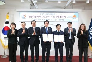 최 대호 안양시장, 안양역 지하상가 임대료 인하키로…안양역쇼핑몰(주)과 협약 체결