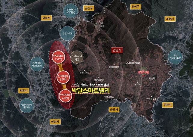 박달스마트밸리 조성사업 위치도