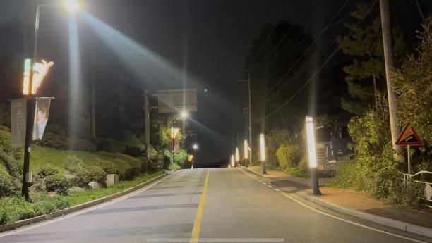 포천아트밸리 진입도로 야간경관 사업으로 야간관광 환경 개선