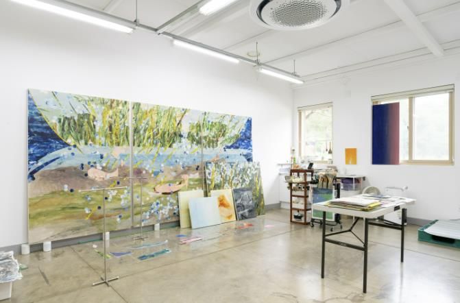 푸른지대창작샘터 실내(7호실_김선영 작가